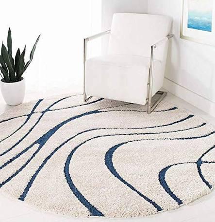 Hand Tufted Round Shape Woolen Carpet