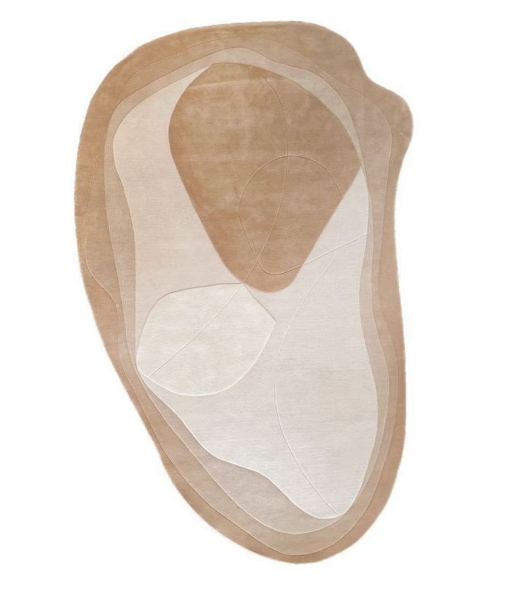 Handmade Irregular Shape Woolen Carpet