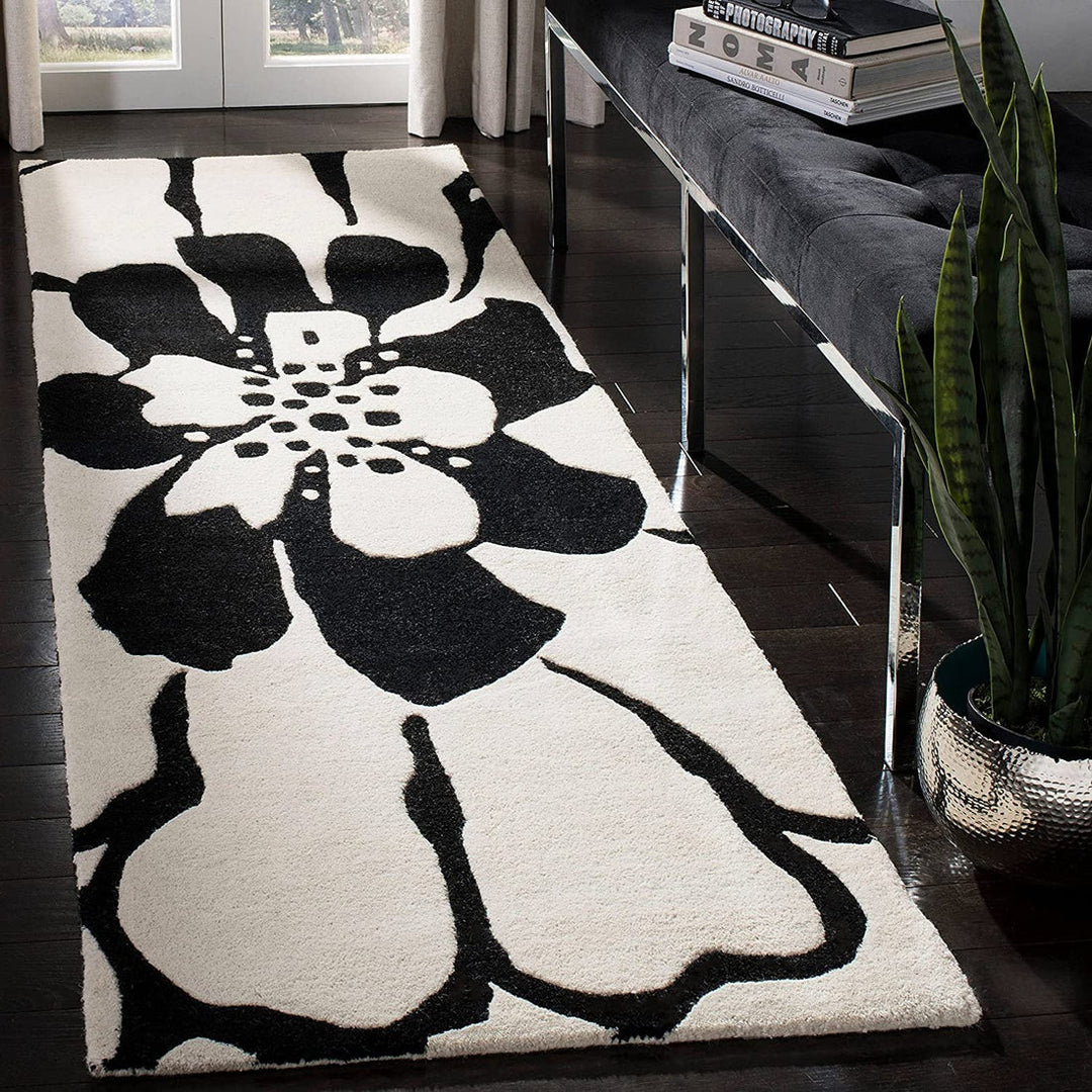 Handmade Modern Runner Wool Carpet
