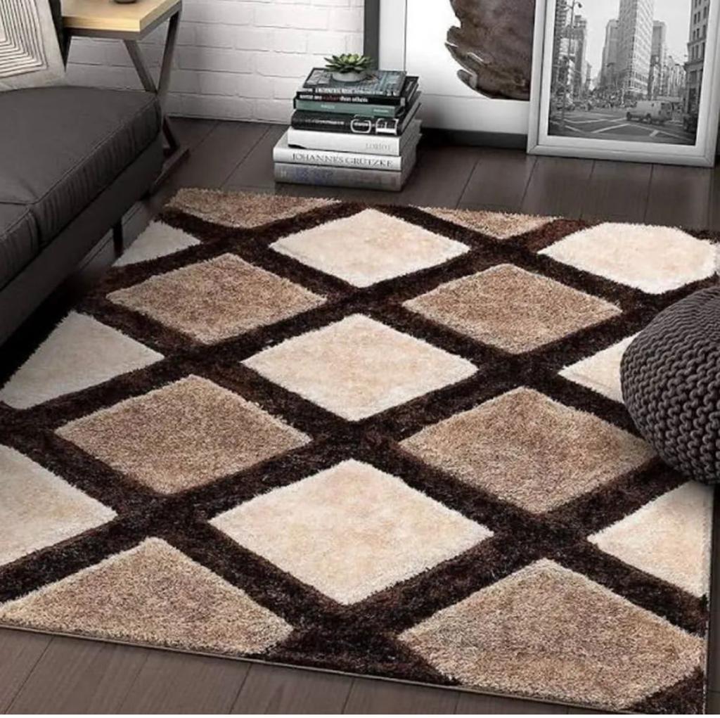Hand Tufted Modern Soft Brown Carpet
