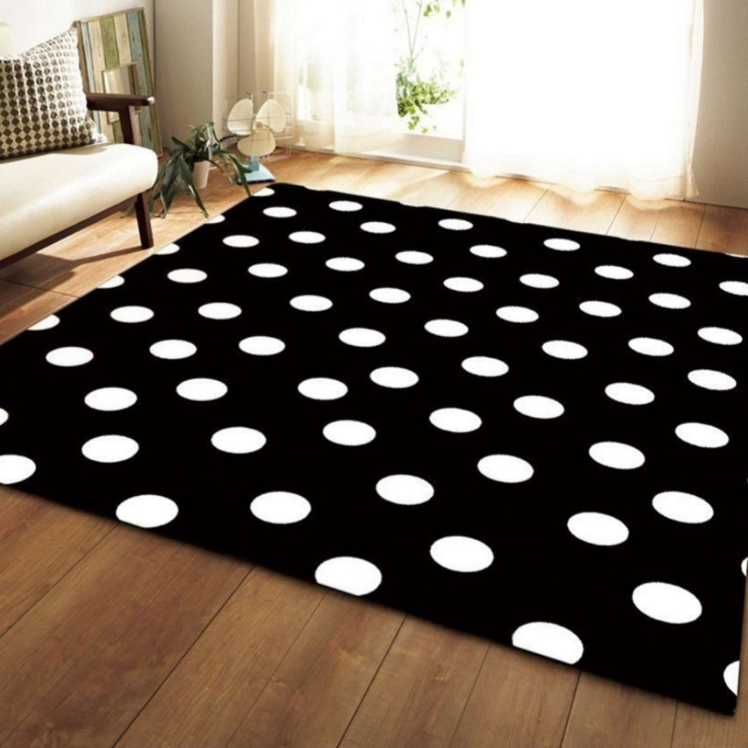 Handmade Modern Black Monaco Carpet