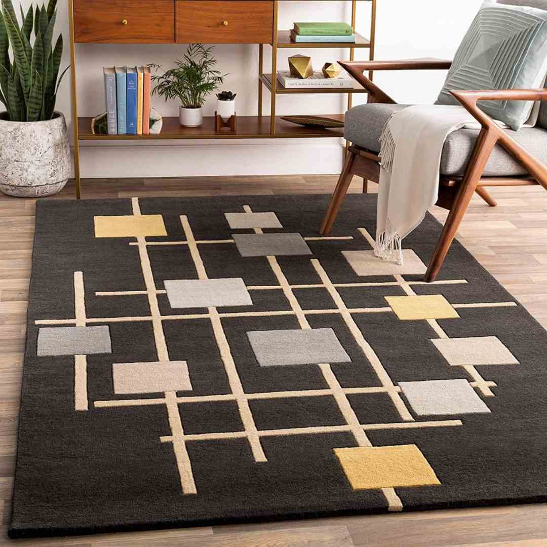 Handmade Modern Vistara Brown Carpet