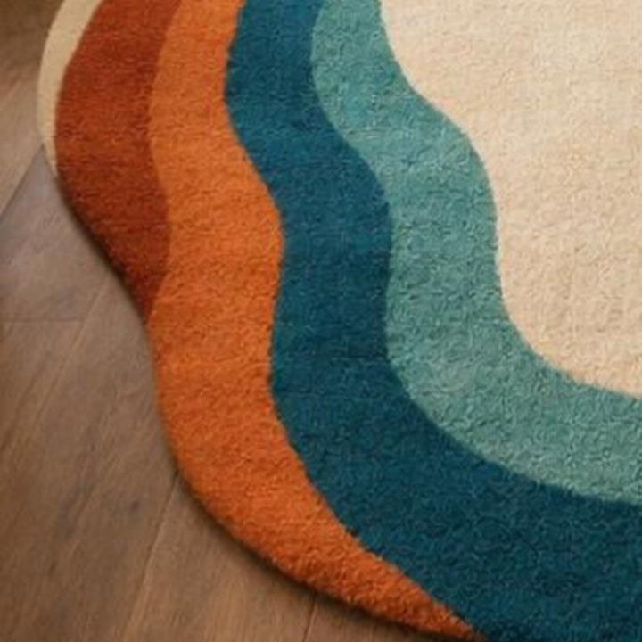 Futon Irregular Shape Woolen Carpet