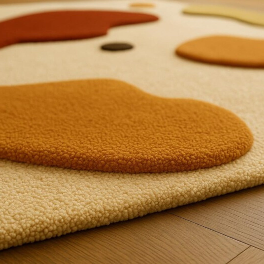 Augus Irregular Shape Woolen Carpet