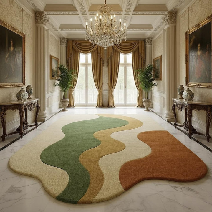 Samiv Irregular Shape Woolen Carpet