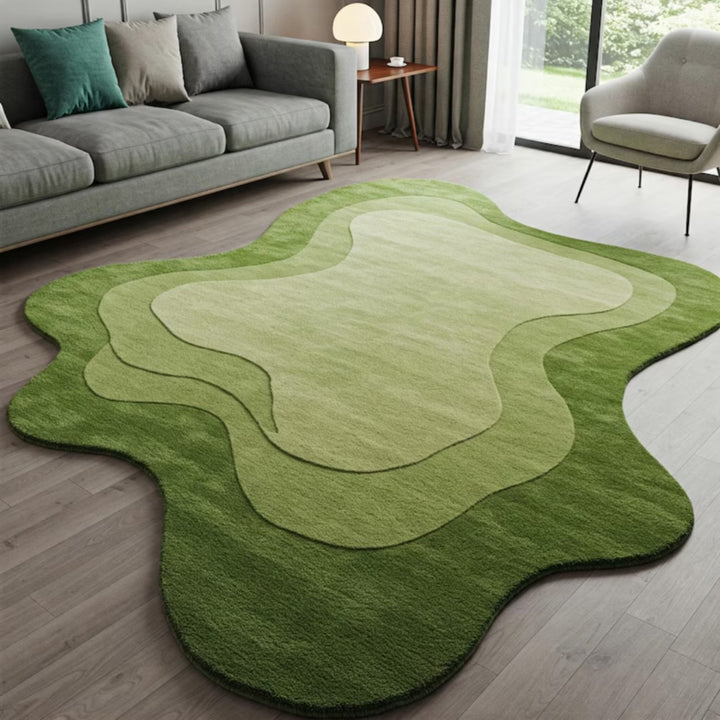Anuka Irregular Shape Woolen Carpet