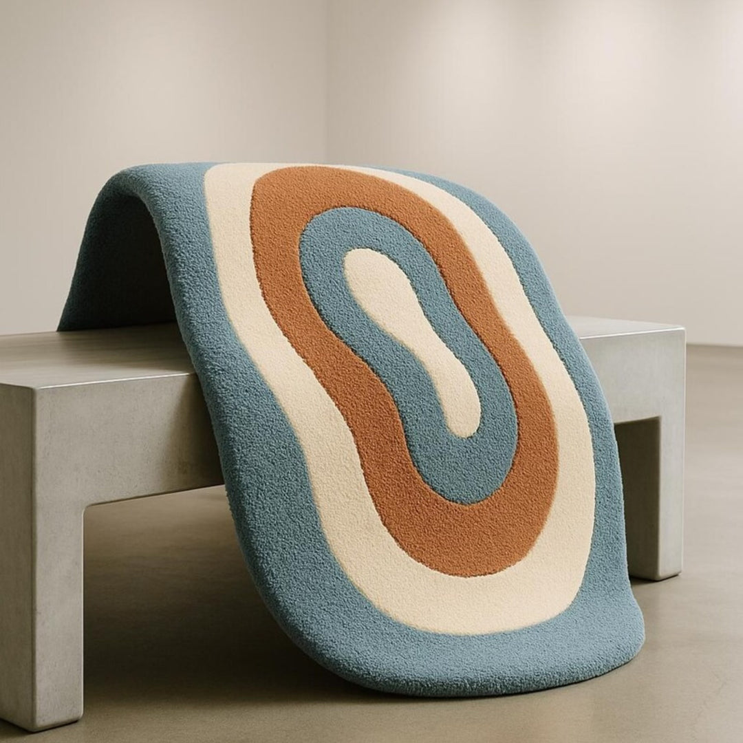 Hand Tufted Round Shape Woolen Carpet