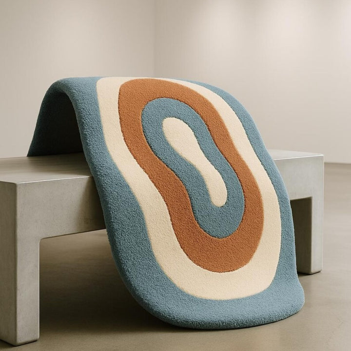 Hand Tufted Round Shape Woolen Carpet