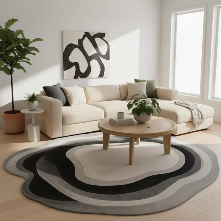 Yutor Irregular Shape Woolen Carpet