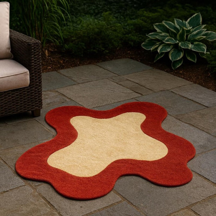 Micas Irregular Shape Woolen Carpet