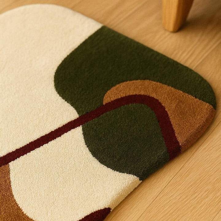 Fludo Irregular Shape Woolen Carpet