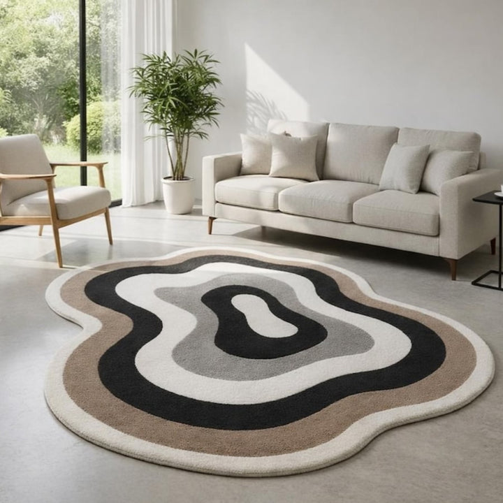 Beyra Irregular Shape Woolen Carpet