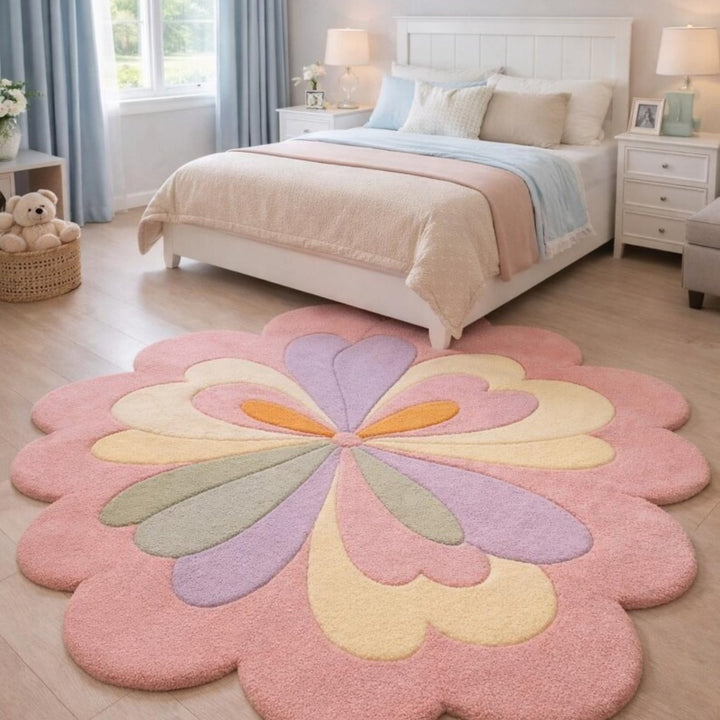 Buttery Irregular Shape Woolen Carpet