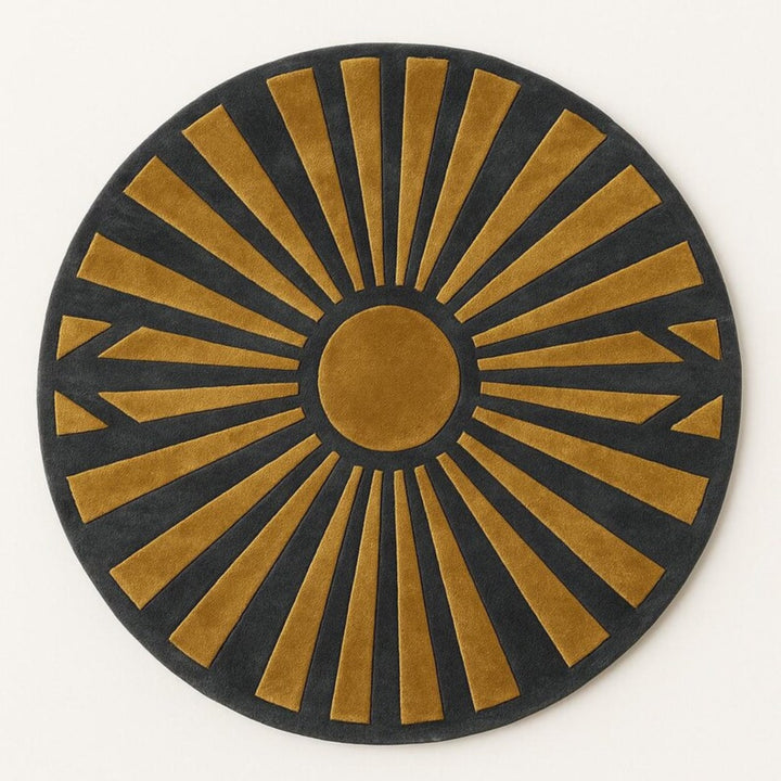 Hand Tufted Round Shape Woolen Carpet