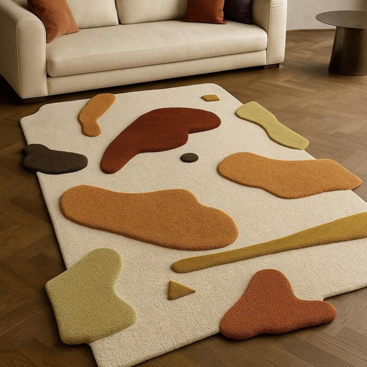 Augus Irregular Shape Woolen Carpet
