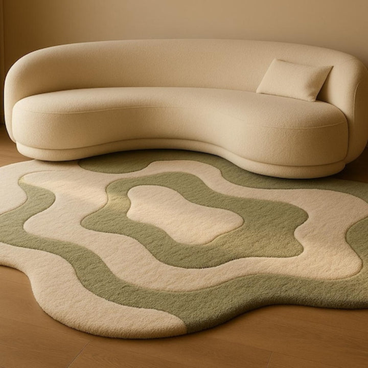 Mirac Irregular Shape Woolen Carpet