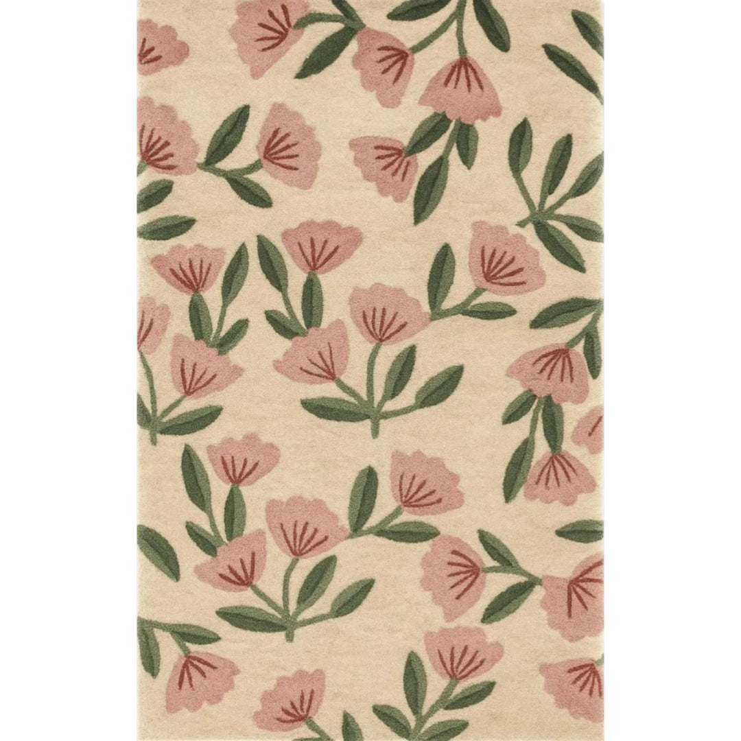 Handmade Floral Wool Carpet