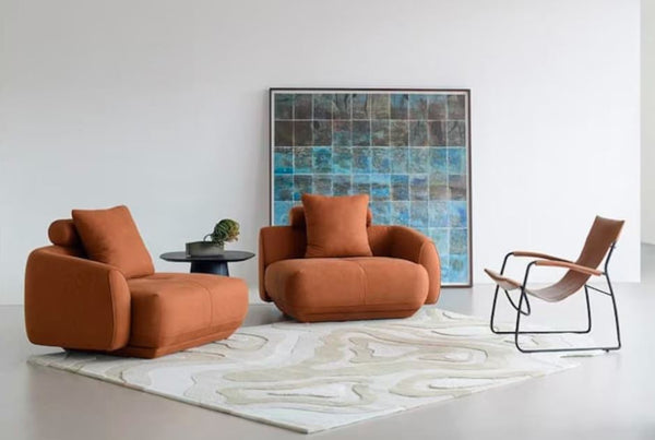 Pulse Irregular Shape Woolen Carpet