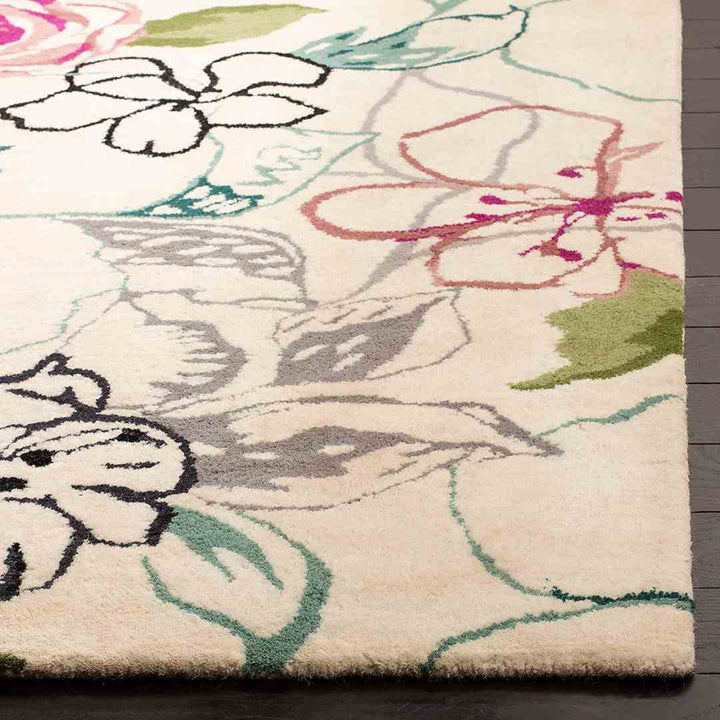 Handmade Woolen Pure Soft Floral Carpet