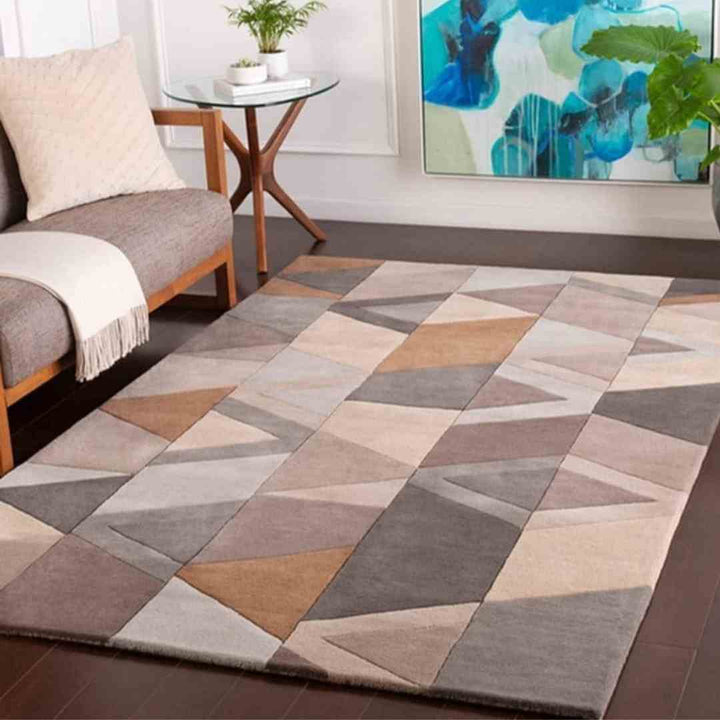 Hand Tufted Modern Soft Brown Carpet