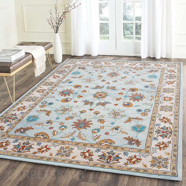 Handmade Greenish Blue Persian Carpet