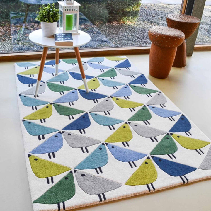 Hand Tufted Dragon Ivory Modern Carpet