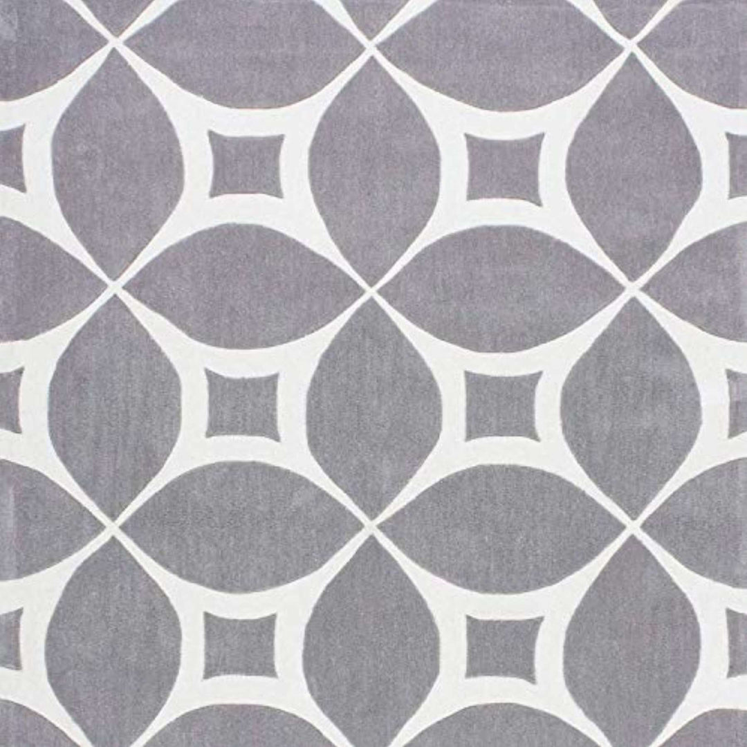 Handmade Modern Woolen Grey Carpet