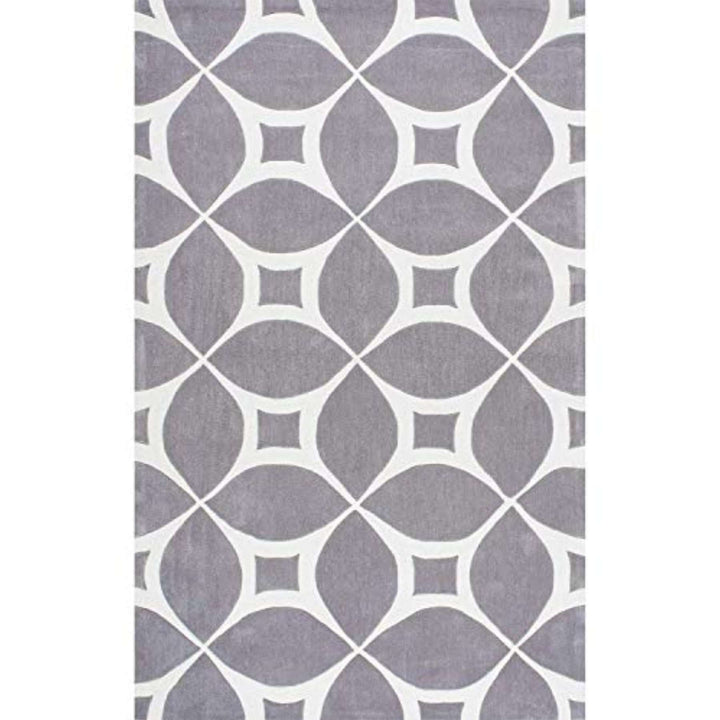 Handmade Modern Woolen Grey Carpet
