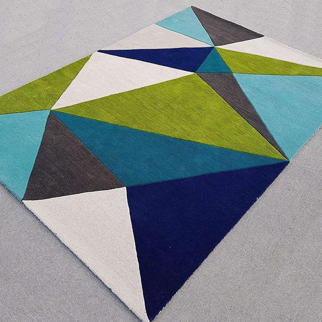 Handmade Geometrical Woolen Modern Carpet