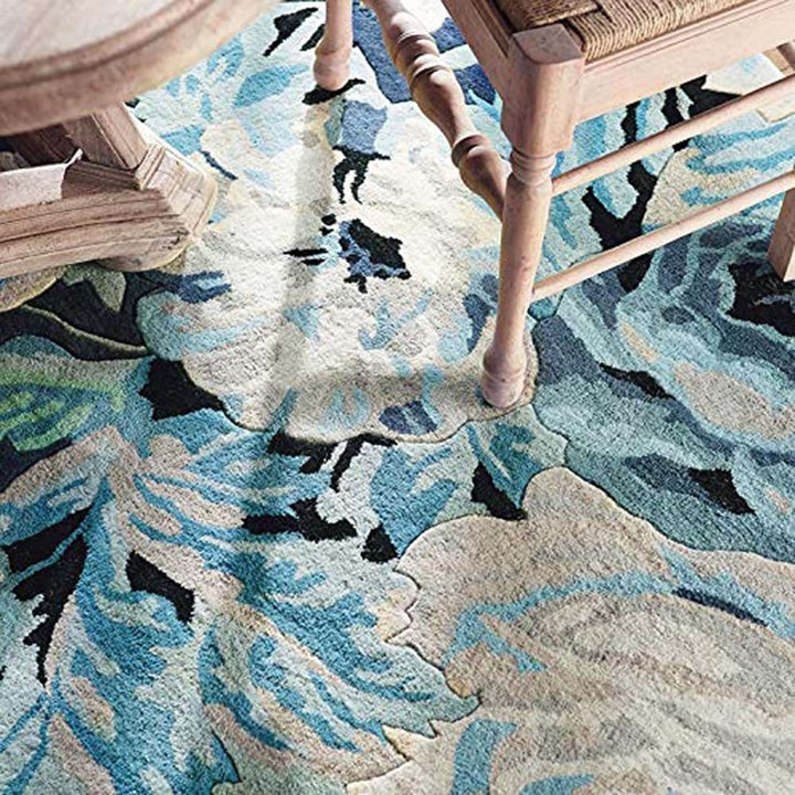 Handmade Woolen Soft Floral Carpet