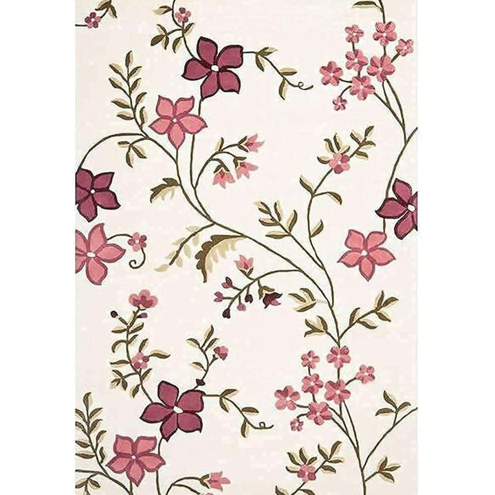 Hand Tufted Floral Tree Wool Carpet