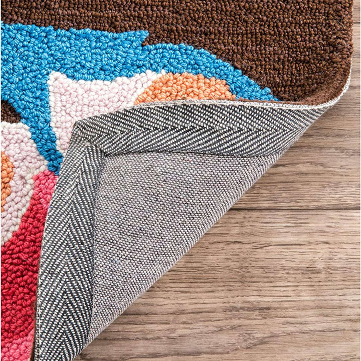Handmade Woolen Floral Carpet