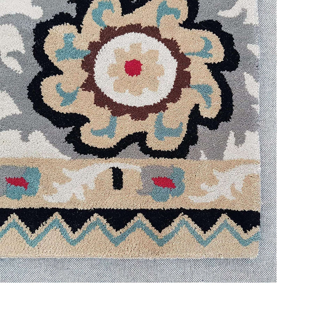 Handmade Floral Woolen Carpet