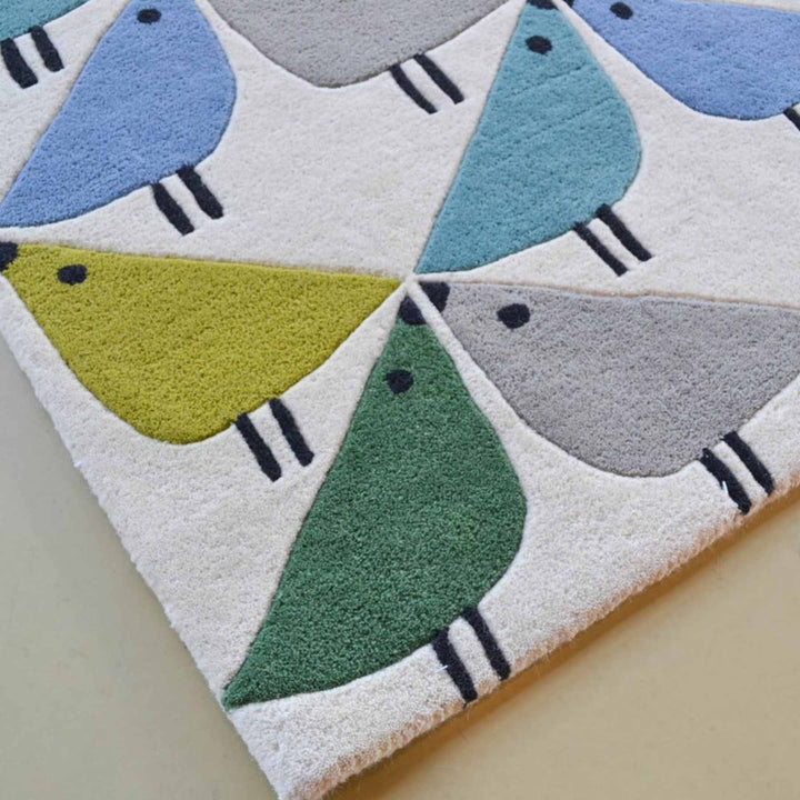 Hand Tufted Dragon Ivory Modern Carpet