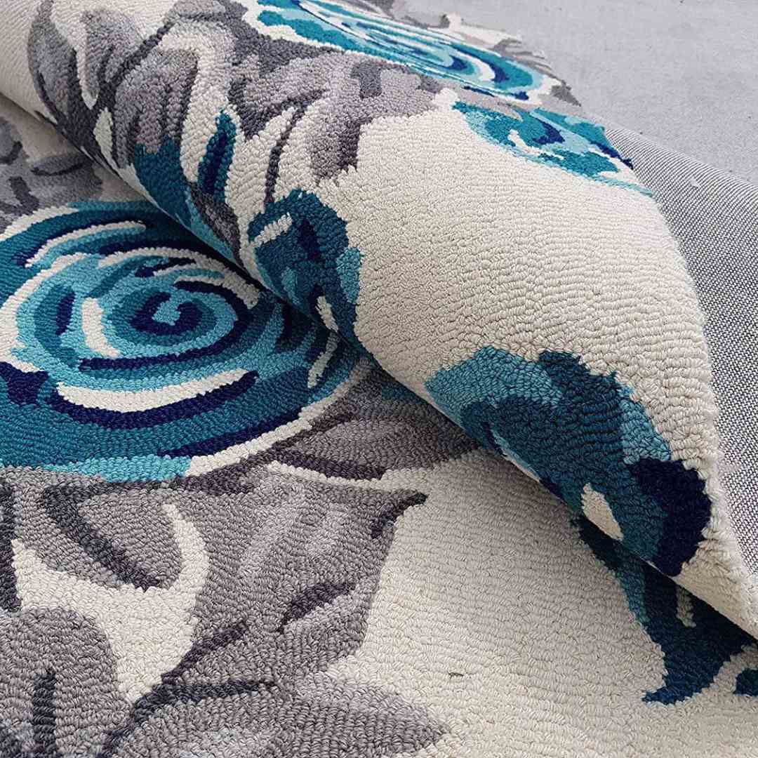 Handmade Woolen Soft Floral Carpet