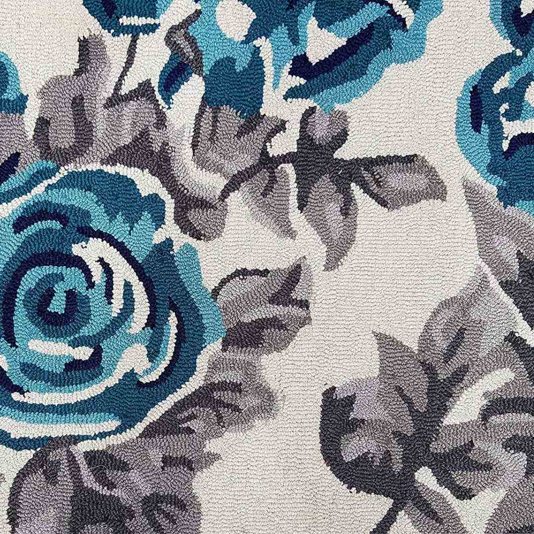 Handmade Woolen Soft Floral Carpet